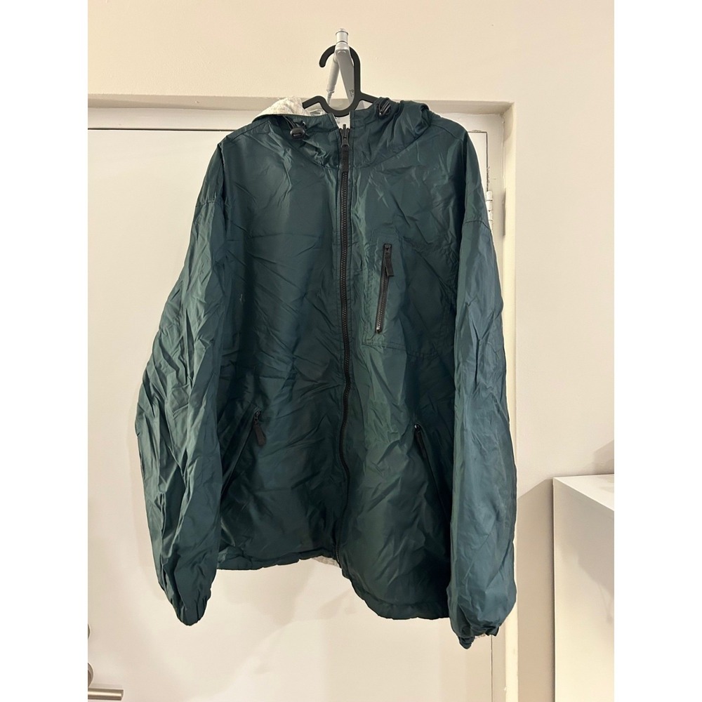 Vintage‎ 90s Windbreaker Lined Hooded Zip Pocket Unisex Large Jacket - Picture 2 of 8